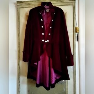 Victorian Gothic Unisex velvet jacket Unisex Costume